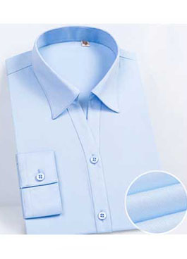 定制物業地產公司藍色女士長短袖襯衫