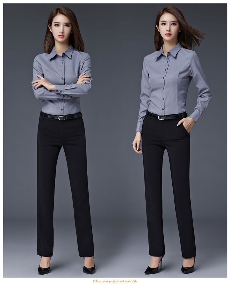 女士長袖襯衫定做圖片