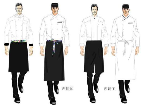 星級酒店廚師服設計圖