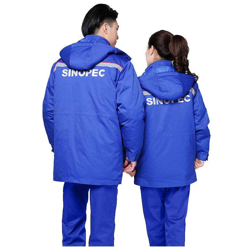 深藍(lán)色棉服定制