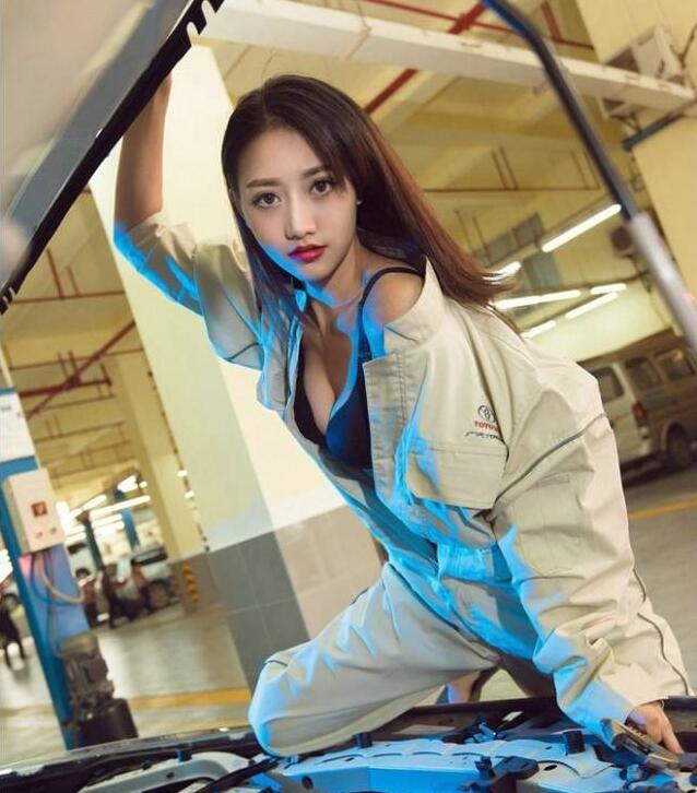 美女汽修工作服定做