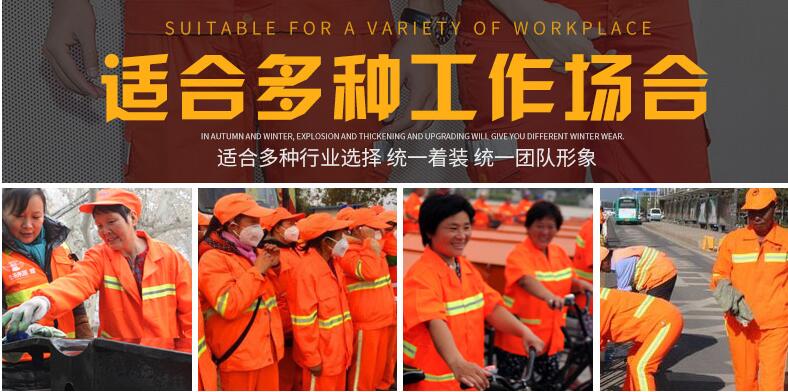 環衛工人工服適用的場景和場合