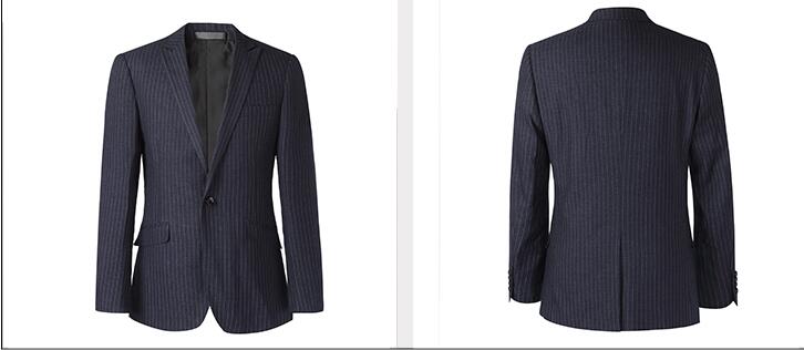 房地產(chǎn)男士黑色工服定做款式圖