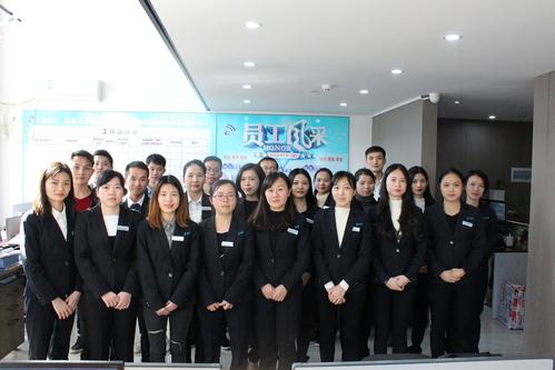 辦公室工服員工合影